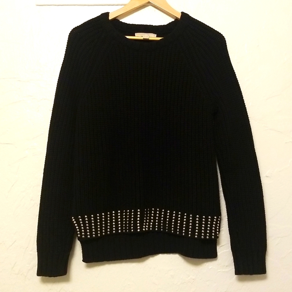 Michael Kors cable Knit Studded Sweater